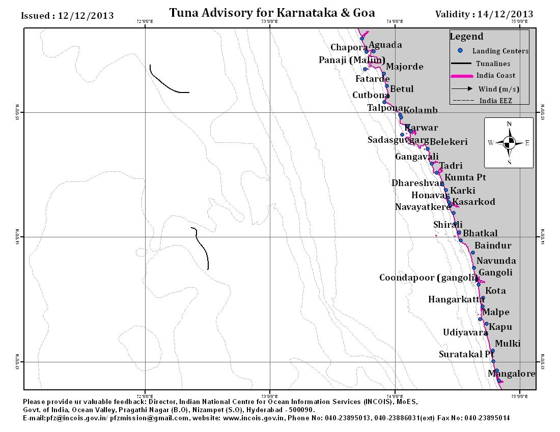 Tuna Advisory Map